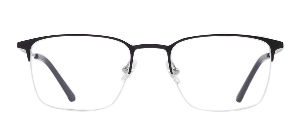 ROCOCO ROC 8685-C.02 Optik Genç,Yetişkin Erkek Köşeli Yarım Çerçeveli Titanyum - 1