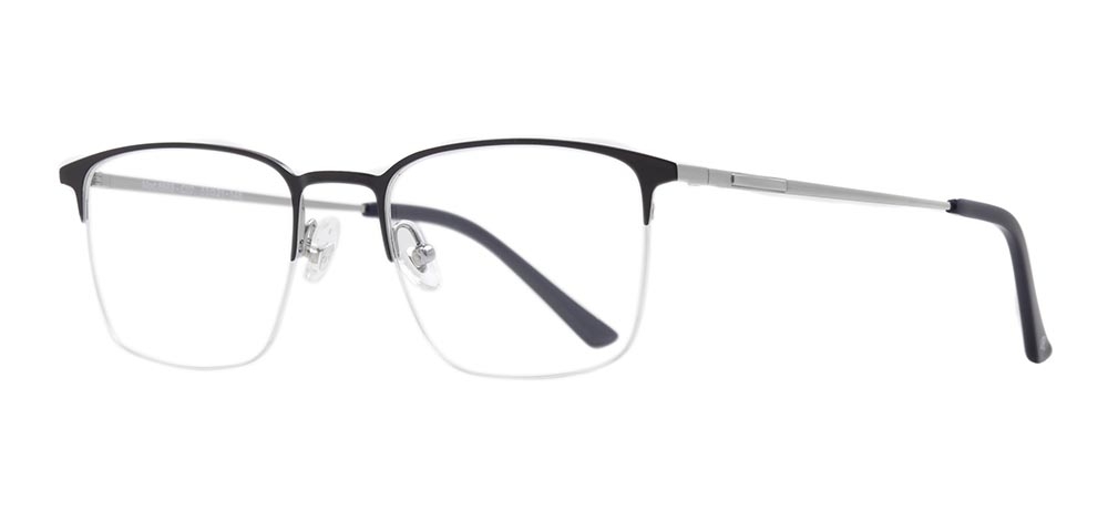 ROCOCO ROC 8685-C.02 Optik Genç,Yetişkin Erkek Köşeli Yarım Çerçeveli Titanyum - 2