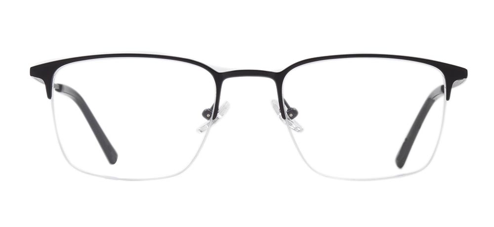 ROCOCO ROC 8685-C.03 Optik Genç,Yetişkin Erkek Köşeli Yarım Çerçeveli Titanyum - 1