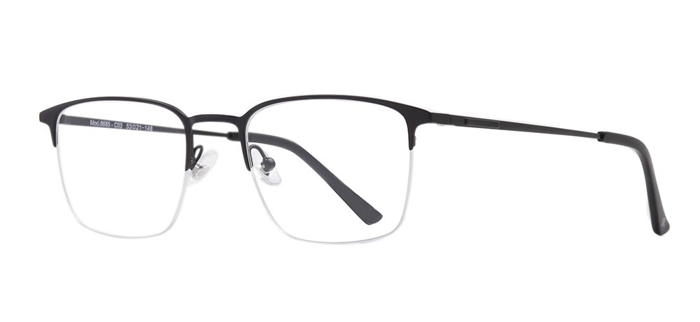 ROCOCO ROC 8685-C.03 Optik Genç,Yetişkin Erkek Köşeli Yarım Çerçeveli Titanyum - 2