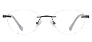 ROCOCO ROC 8710-C.04 Optik Genç Kadın Oval Çerçevesiz Titanyum 