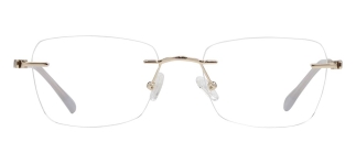ROCOCO ROC 8719-C.01 Optik Genç Kadın Köşeli Çerçevesiz Titanyum 
