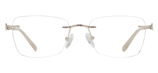 ROCOCO ROC 8723-C.01 Optik Genç Kadın Köşeli Çerçevesiz Titanyum 