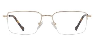 ROCOCO ROC 8727-C.01 Optik Genç Erkek Köşeli Yarım Çerçeveli Titanyum 
