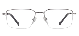 ROCOCO ROC 8727-C.02 Optik Genç Erkek Köşeli Yarım Çerçeveli Titanyum 