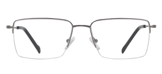 ROCOCO ROC 8728-C.02 Optik Genç Erkek Köşeli Yarım Çerçeveli Titanyum 