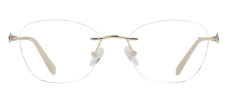 ROCOCO ROC 8730-C.01 Optik Genç Kadın Oval Çerçevesiz Titanyum 