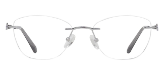 ROCOCO ROC 8731-C.04 Optik Genç Kadın Oval Çerçevesiz Titanyum 