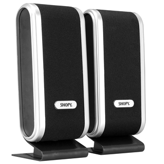 Snopy SN-820 2.0 Siyah/Gümüş Lcd İnce Tasarım USB Multimedia Speaker Hoparlör - Snopy (1)